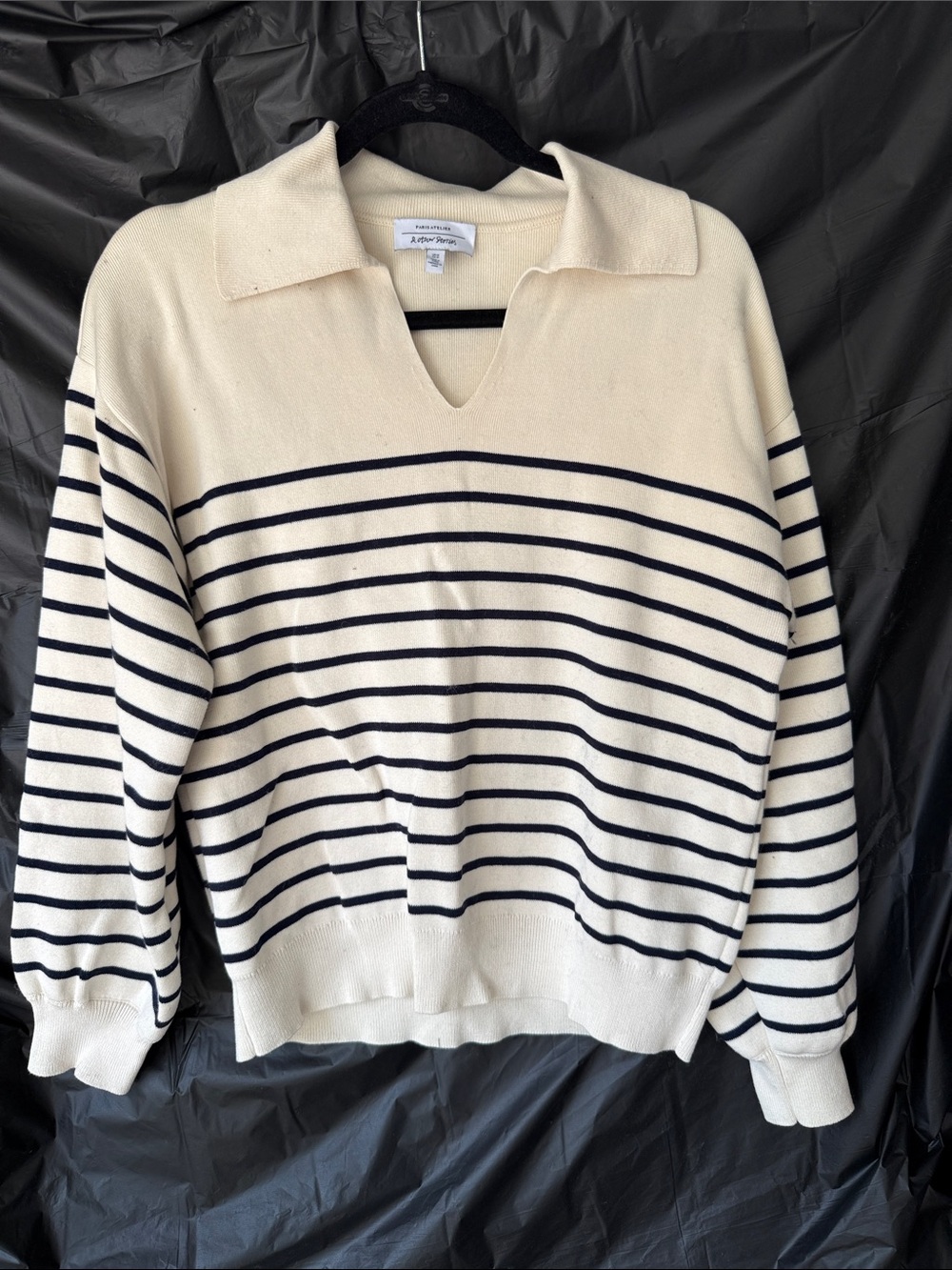 & Other Stories striped collared sweater